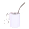 Amazon stainless steel ring mug with straw, insulated cup, portable mini handle car cup for both car and outdoor use Item Picture